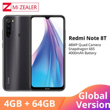 Load image into Gallery viewer, Global Version Xiaomi Redmi Note 8 Note 8T NFC 4GB RAM 64GB ROM Octa Core Smartphone Snapdragon 665 48MP 6.3&quot; Screen Cellphone