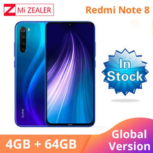 Load image into Gallery viewer, Global Version Xiaomi Redmi Note 8 Note 8T NFC 4GB RAM 64GB ROM Octa Core Smartphone Snapdragon 665 48MP 6.3&quot; Screen Cellphone